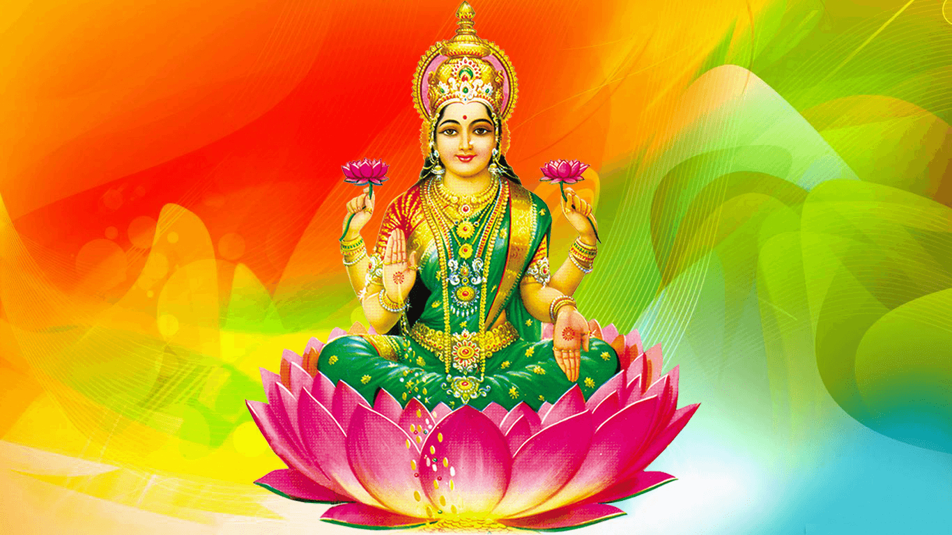 1370x770 Goddess Maa Lakshmi Wallpaper Png Wallpaper, Desktop