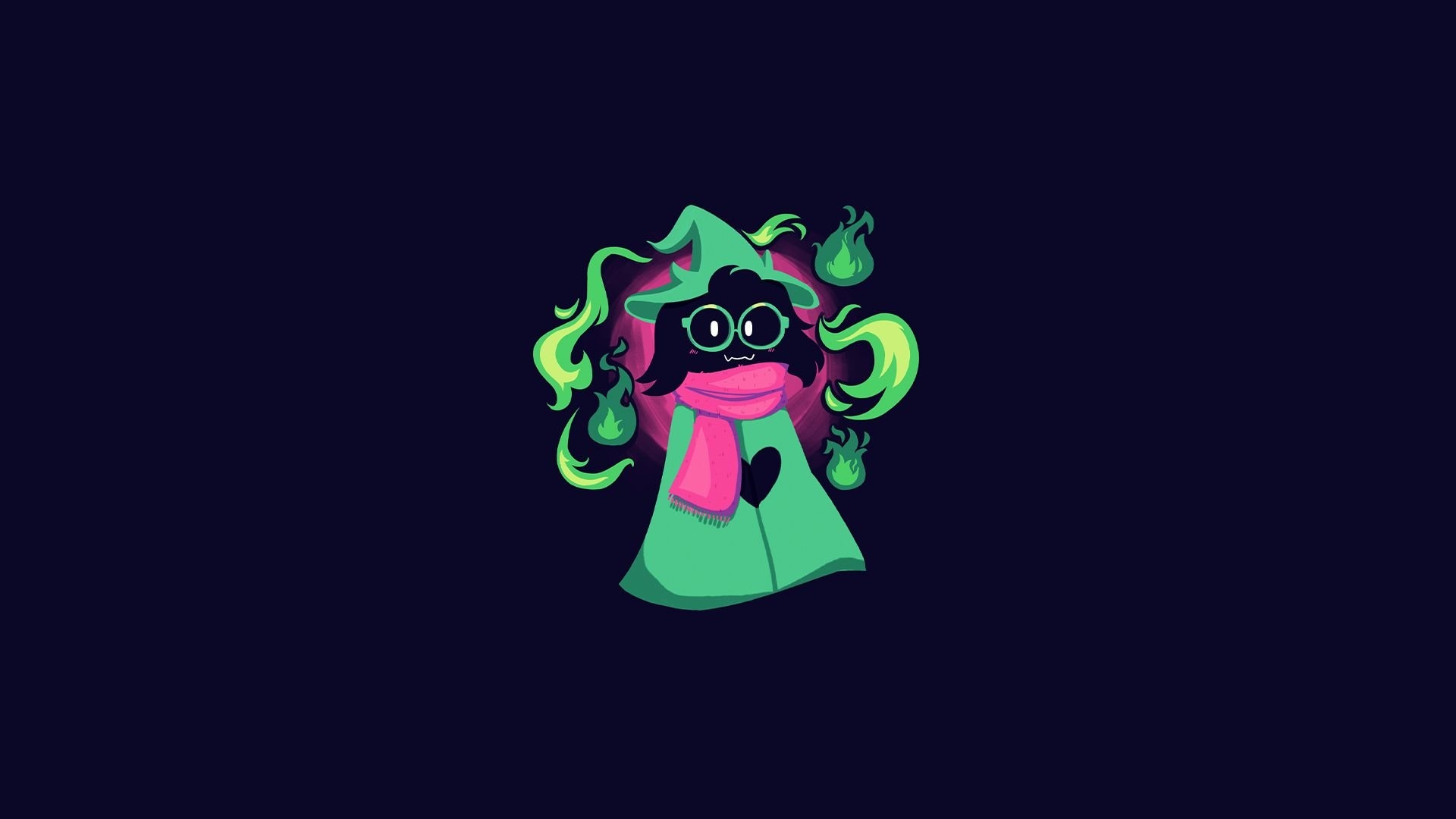 1920x1080 i just made a ralsei wallpaper (drawing is not mine btw), Desktop