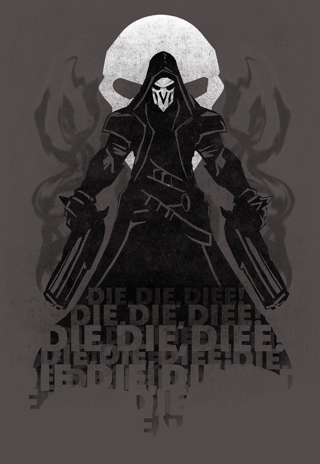 1030x1490 overwatch fan art Reaper. Overwatch. Smosh, Photo, Phone