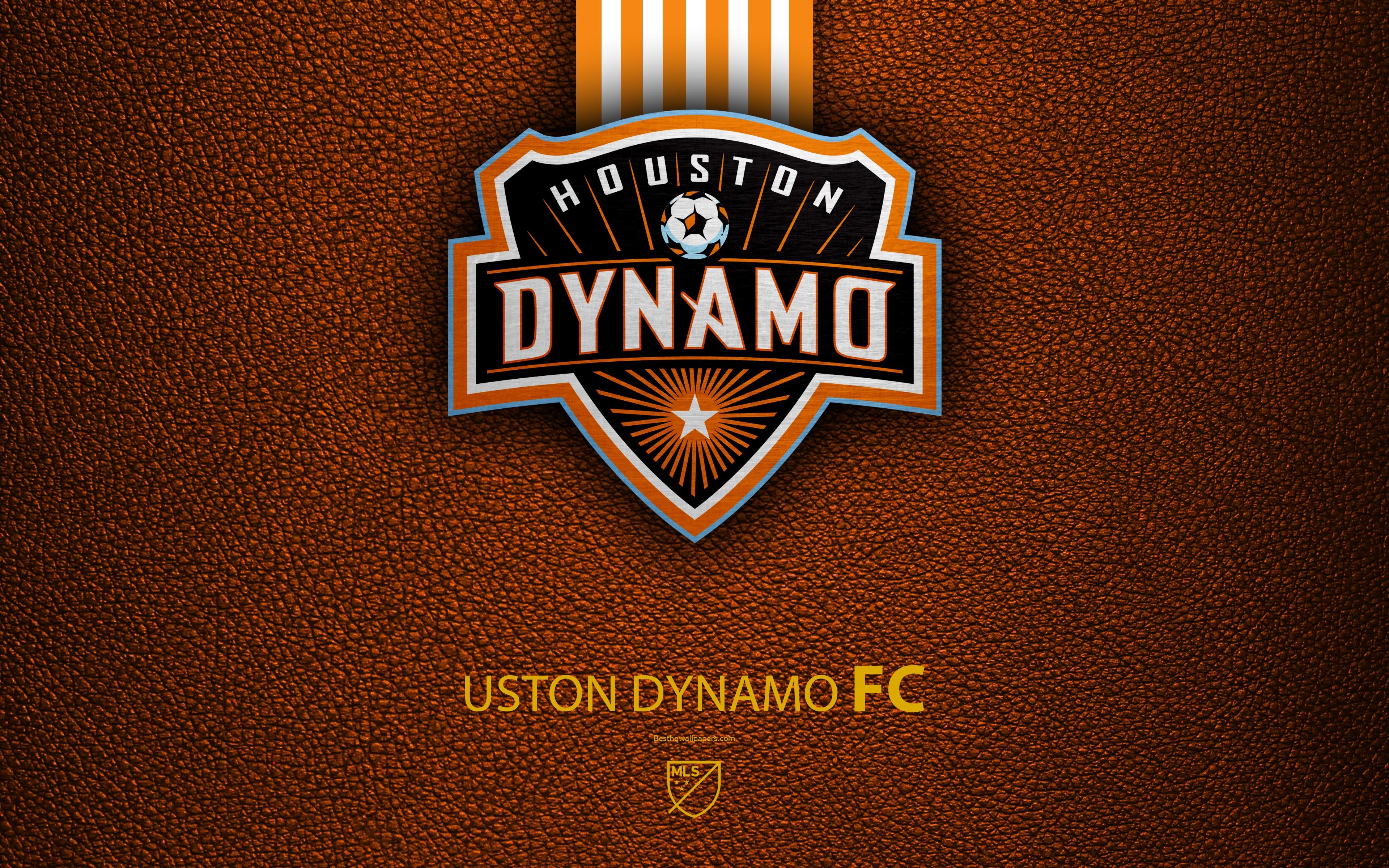 3840x2400 Download wallpaper Houston Dynamo FC, 4K, American Soccer Club, MLS, Desktop