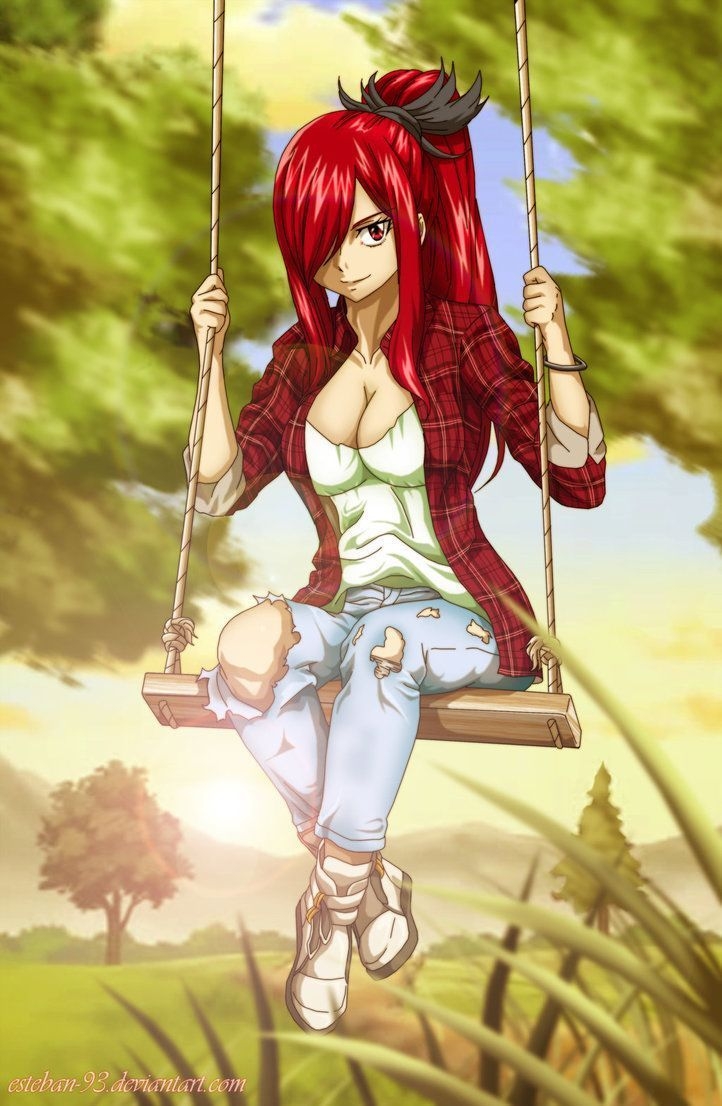 730x1110 Erza Scarlet Afternoon By Esteban 93 #afternoon #Erza, Phone