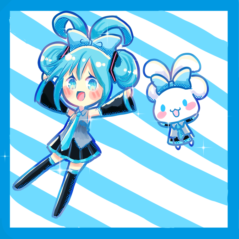 1000x1000 pynaoki_1404 x miku #miku #HatsuneMiku #miku #初音ミク #mikuhatsune #FANART #VOCALOID #SanRio #Cinnamoroll #digitalart #digitalartwork #smallartist, Phone