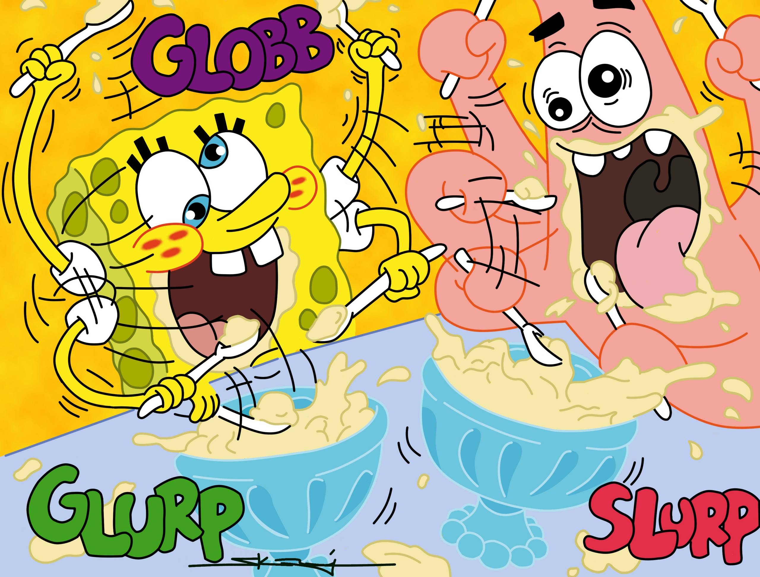 2560x1950 Spongebob and Patrick Squarepants Fan Art 7163025, Desktop