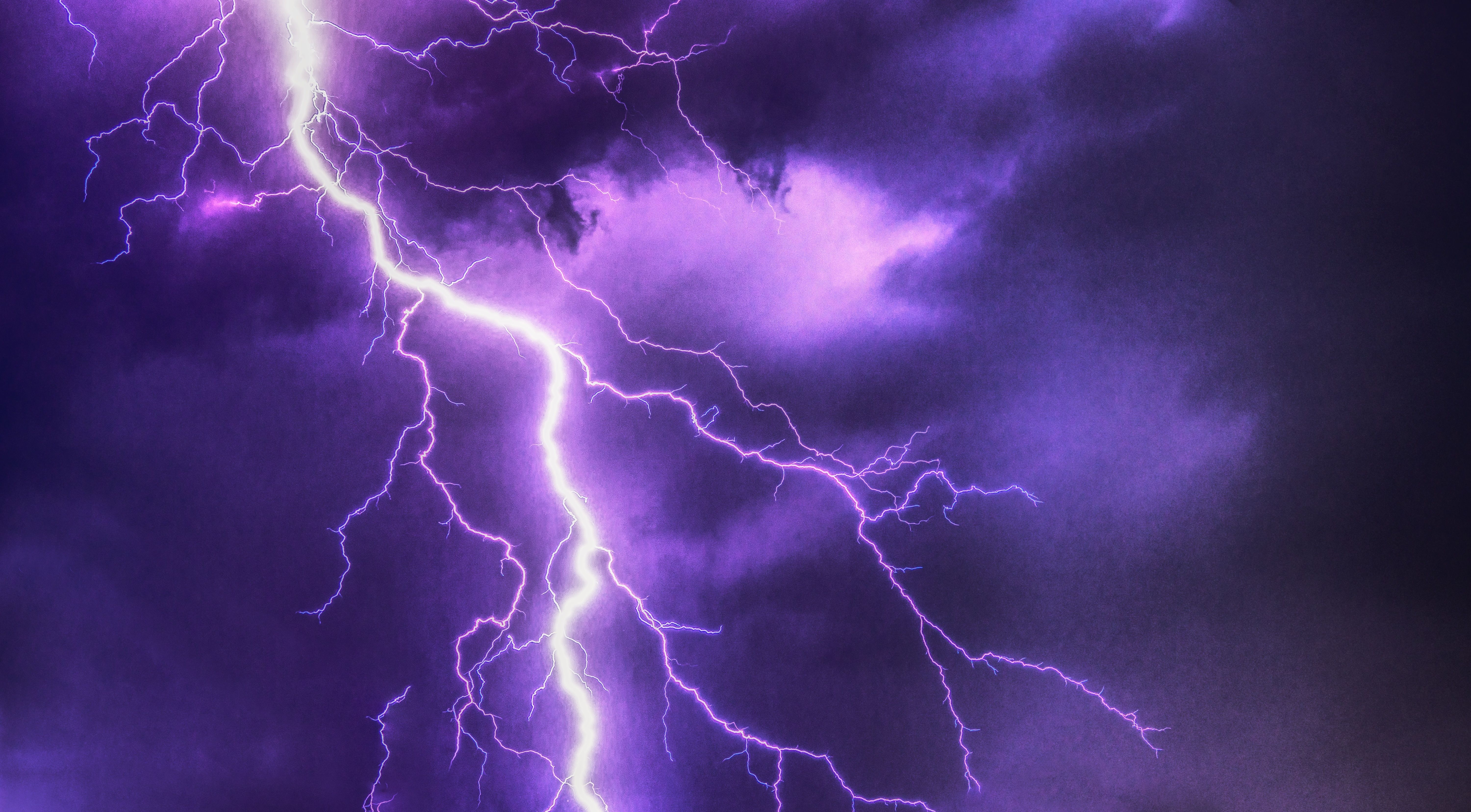 6000x3320 Purple Lightning Wallpaper Free Purple Lightning Background, Desktop