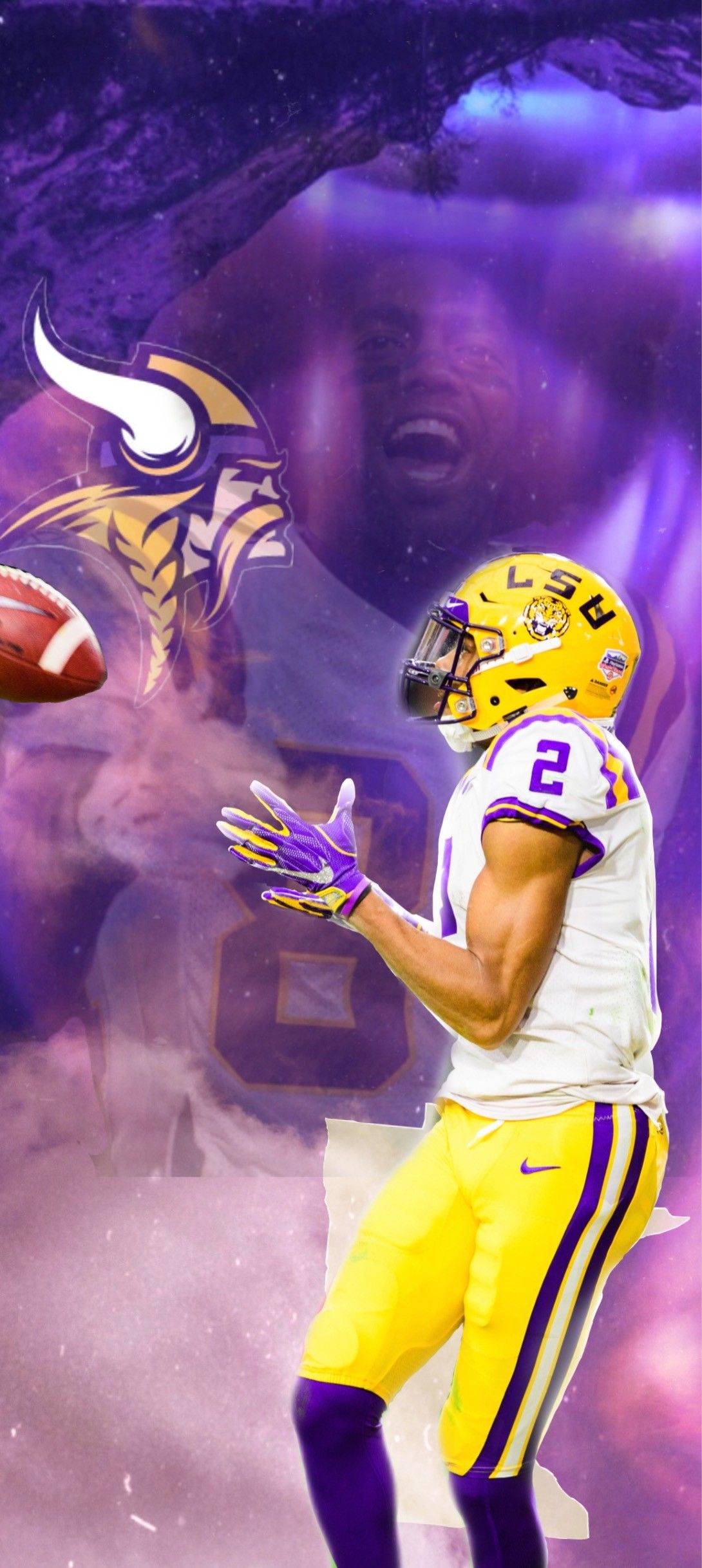 1090x2440 Justin Jefferson Wallpaper. Minnesota vikings football, Nfl football wallpaper, Minnesota vikings wallpaper, Phone