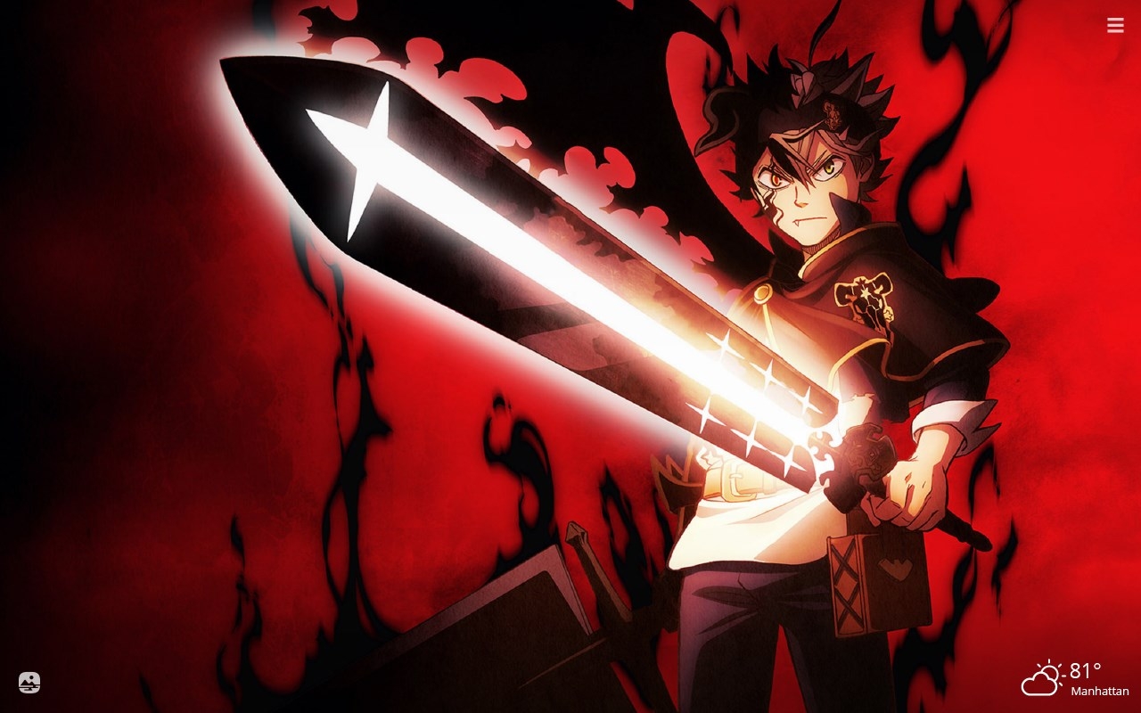 1280x800 Black Clover HD Wallpaper New Tab Edge Addons, Desktop