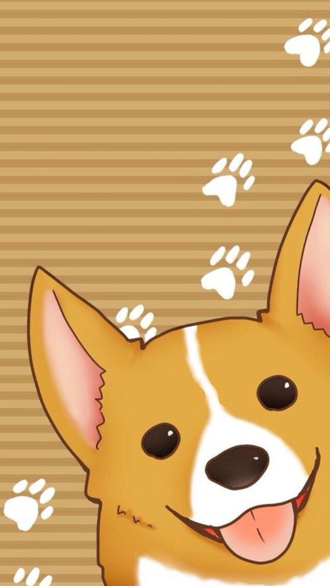 1080x1920 Cute Cartoon Dog Wallpaper for Mobile, Phone