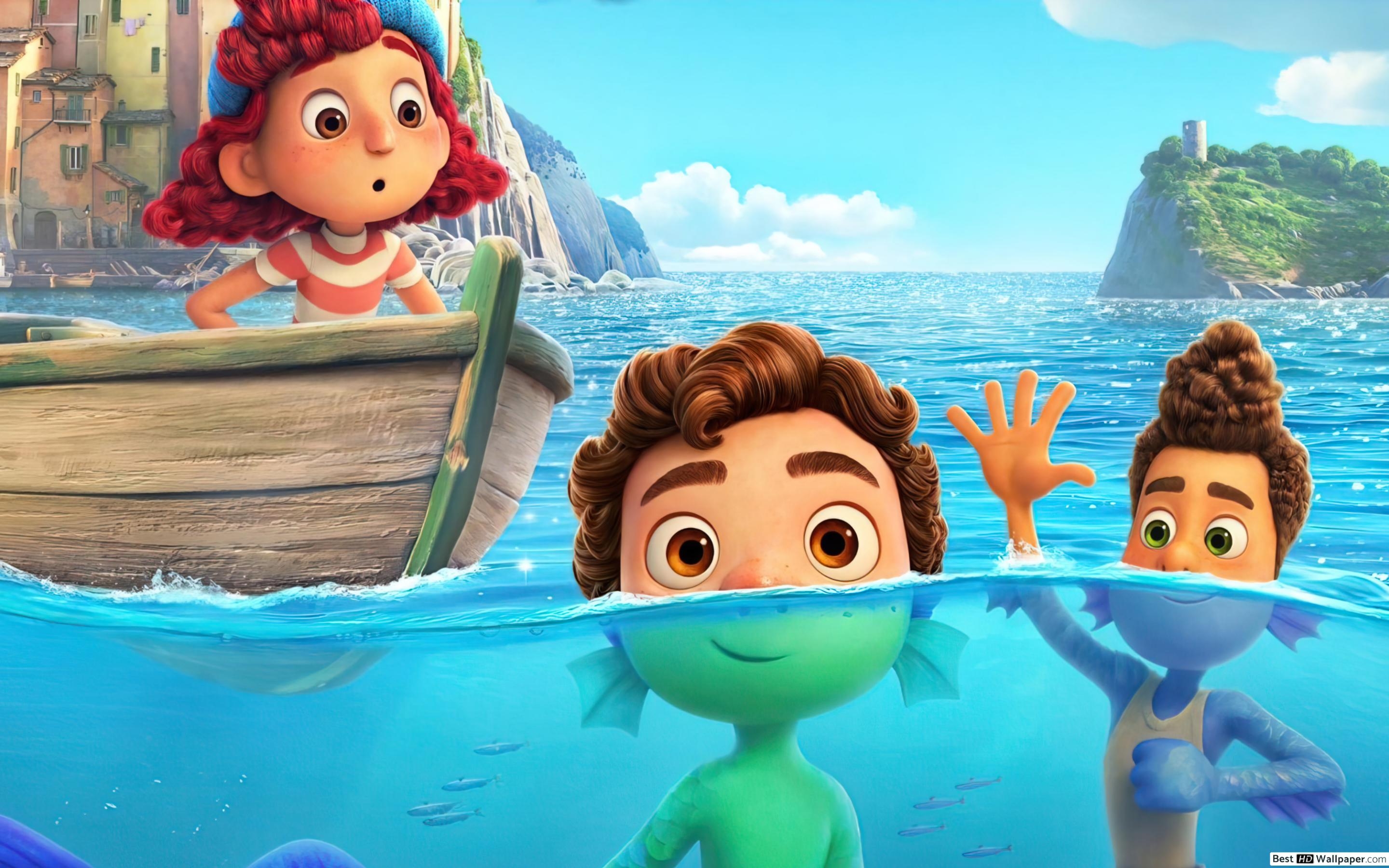 2880x1800 2021) Luca with Alberto & Giulia X Pixar Movie 'LUCA' HD wallpaper download, Desktop