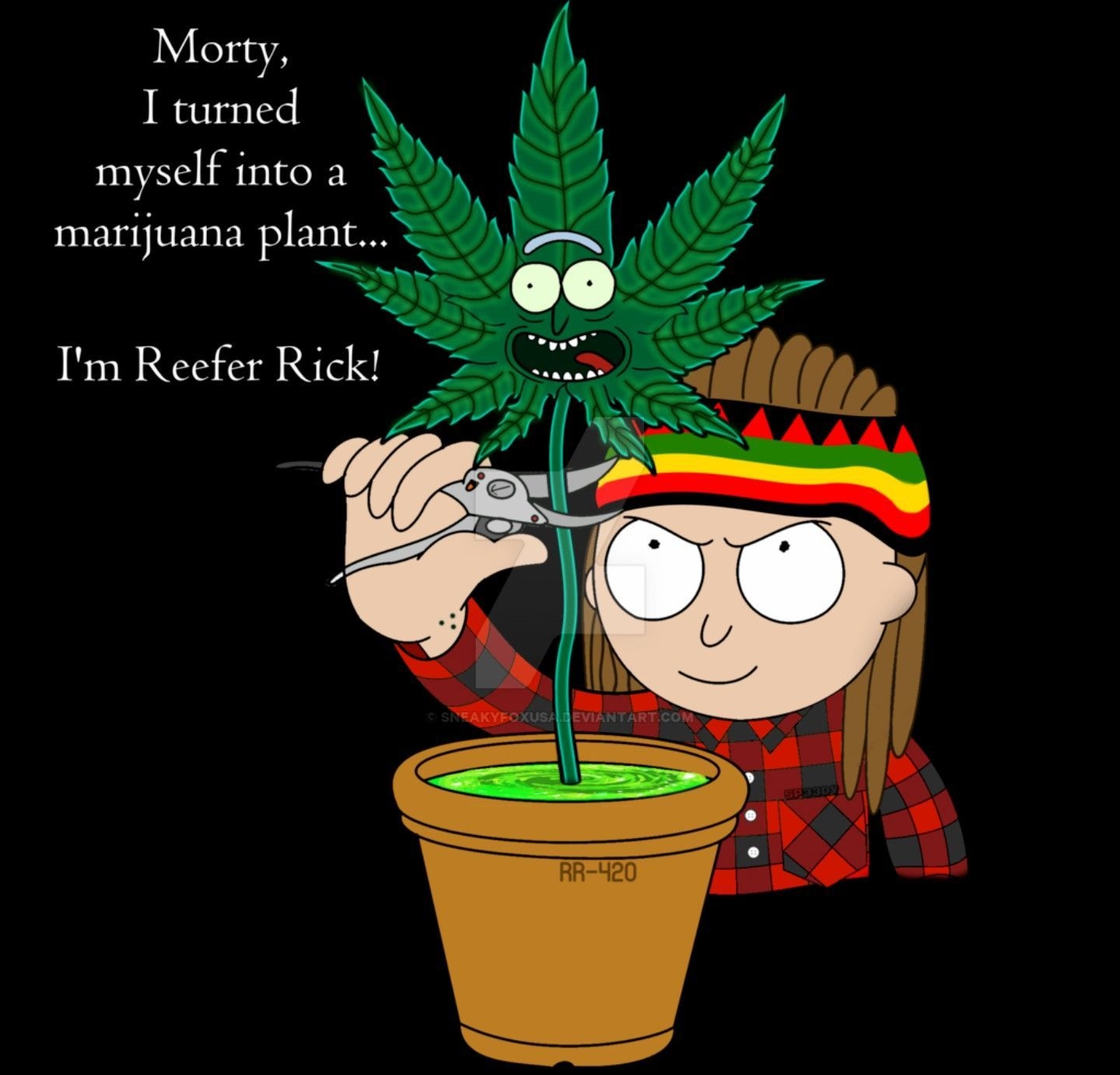 1440x1390 Rick and Morty x Reefer Rick. Rick and morty, Rick and morty quotes, Morty, Desktop