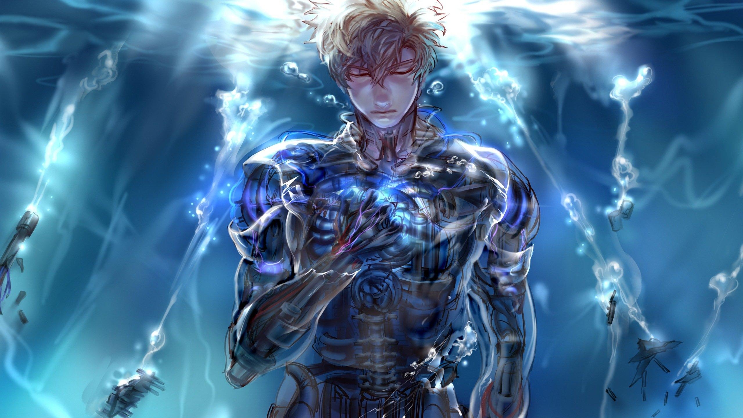 2560x1440 Awesome Genos (One Punch Man) Free Background For HD, Desktop