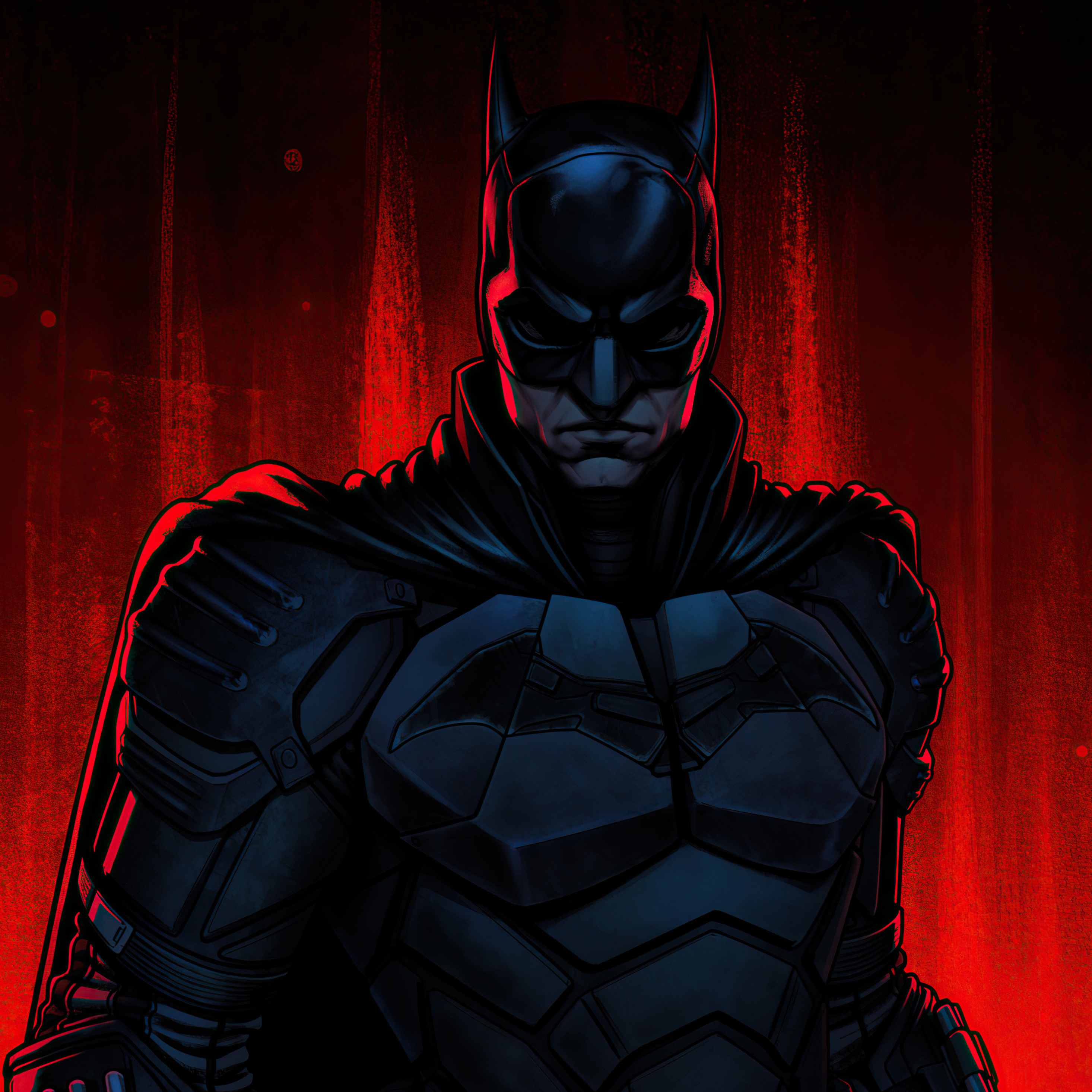 2940x2940 The Batman Red Theme 4k iPad Pro Retina Display HD 4k Wallpaper, Image, Background, Photo and Picture, Phone