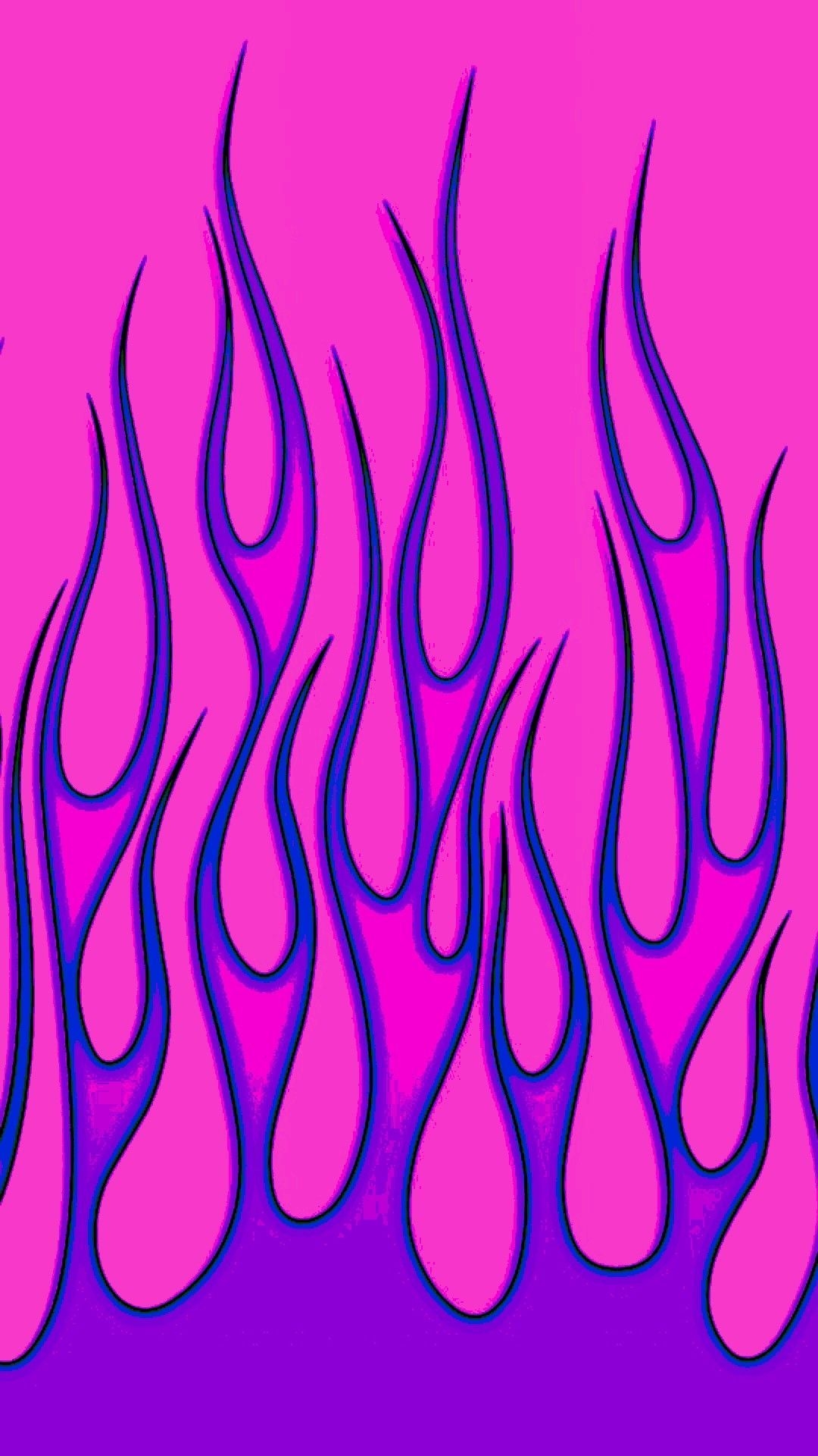 1080x1920 Purple Flame Background, Phone