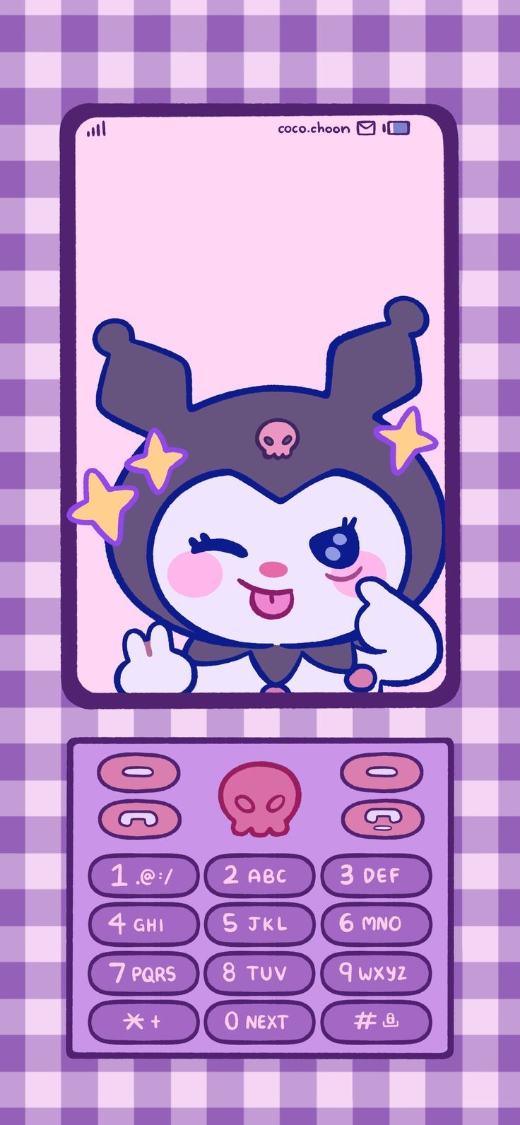 740x1600 kuromi!. Hello kitty iphone wallpaper, Cute wallpaper, Sanrio wallpaper, Phone