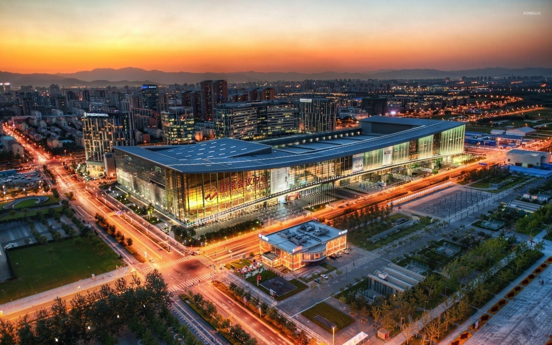 1920x1200 China National Convention Center in Beijing wallpaper, Desktop