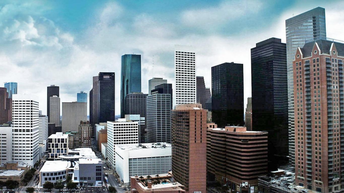 1370x770 Houston Skyline, Desktop