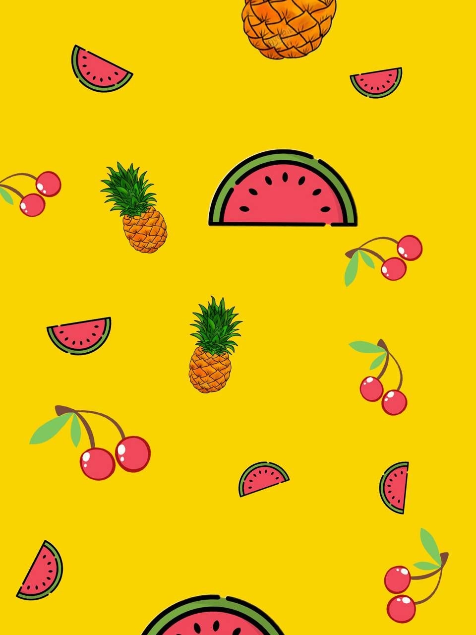 960x1280 Summer Fruits wallpaper, Phone