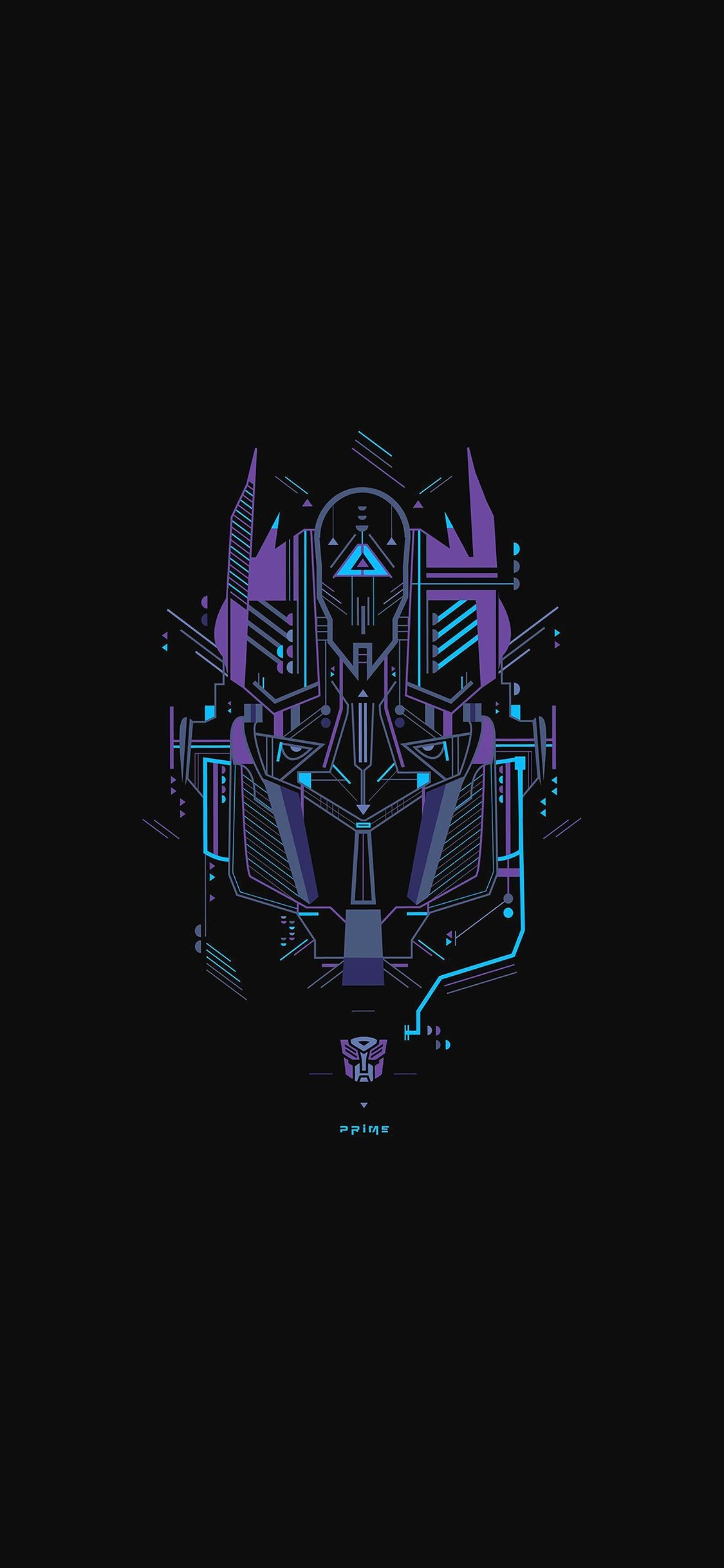 1130x2440 Transformer logo two art illust iPhone X Wallpaper Free, Phone