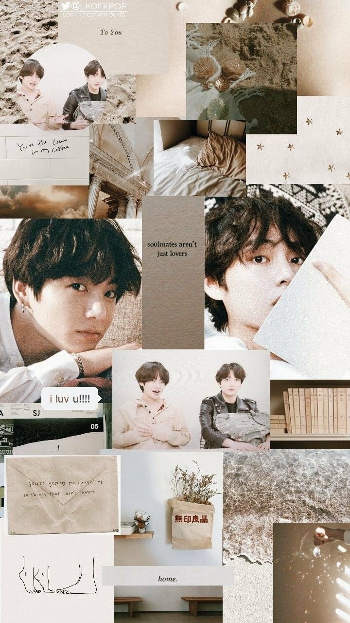 720x1280 Taekook Aesthetic Wallpaper Credits To Twitter LKOFKPOP © #Jungkook #Taehyung #Taekook. Seni, Gambar, Kolase, Phone