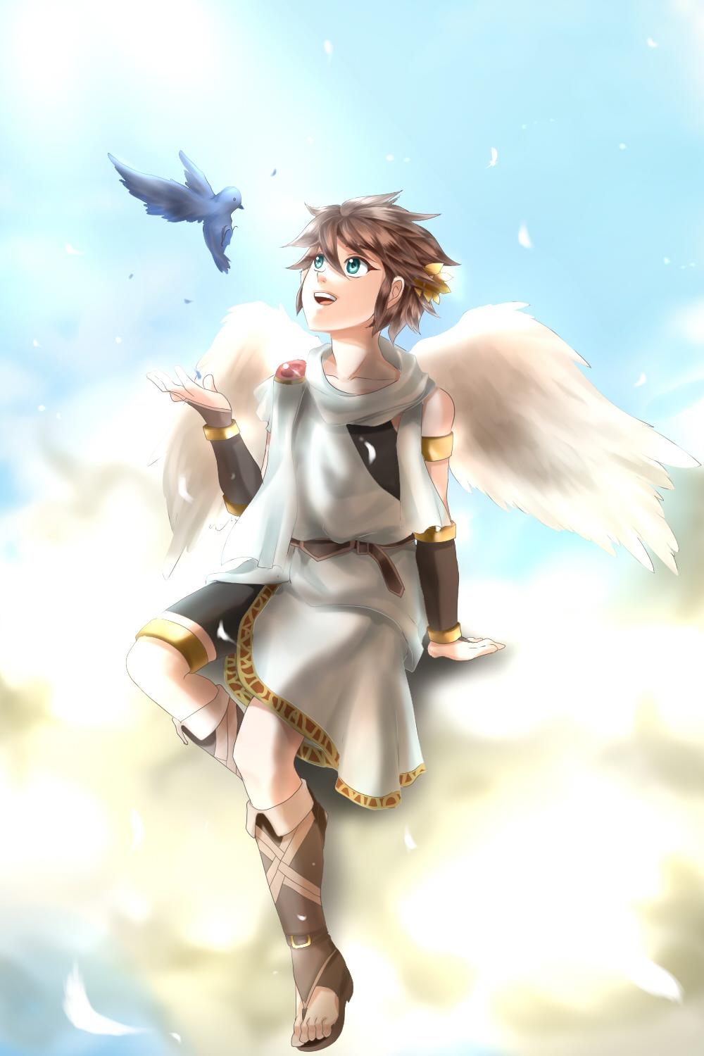 1000x1500 Anime, Legemd, Kid Icarus, Pit, Fanart, Fanart From, Phone