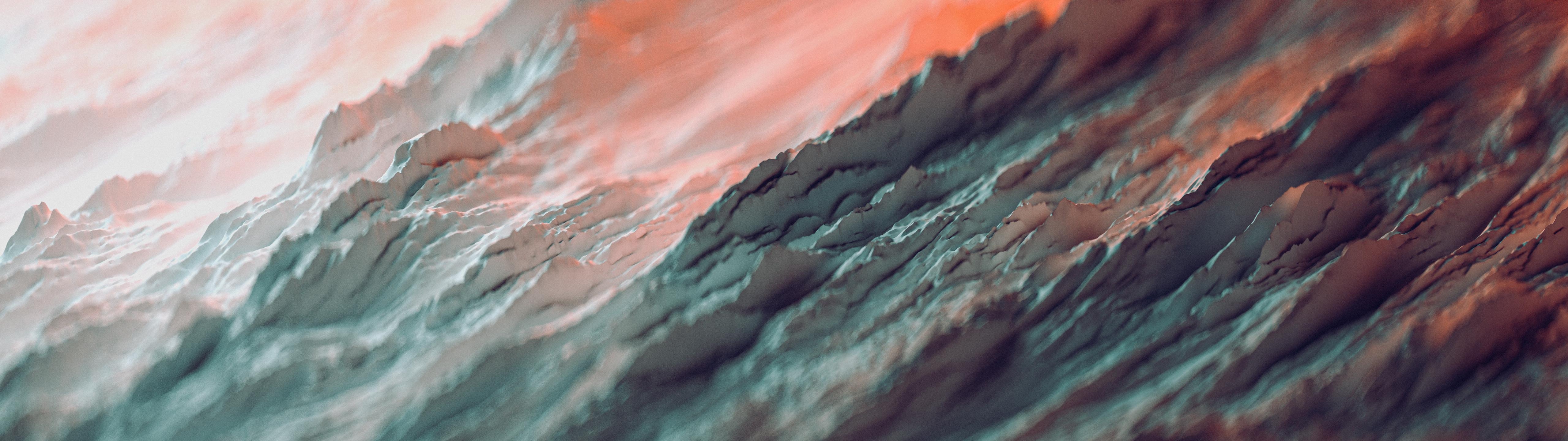 5120x1440 Abstract Close Up Displacements Monitor 4K wallpaper, Dual Screen