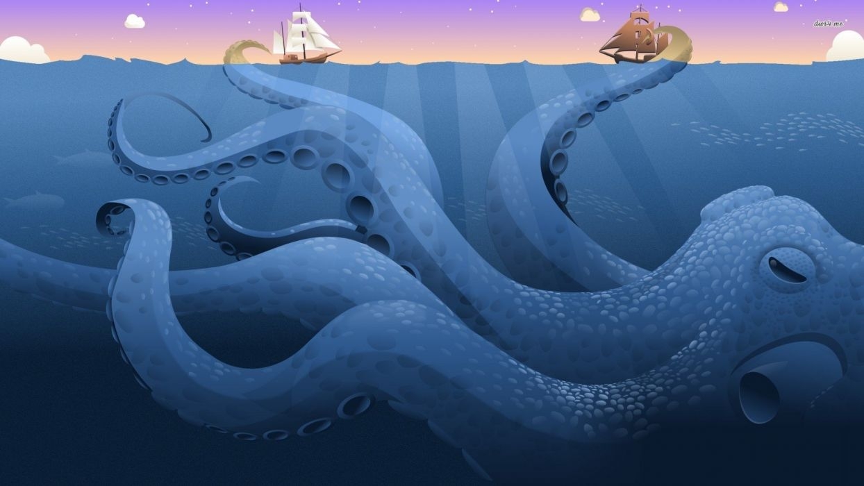 1250x700 OCTOPUS sealife underwater ocean sea art artwork wallpaperx1080, Desktop