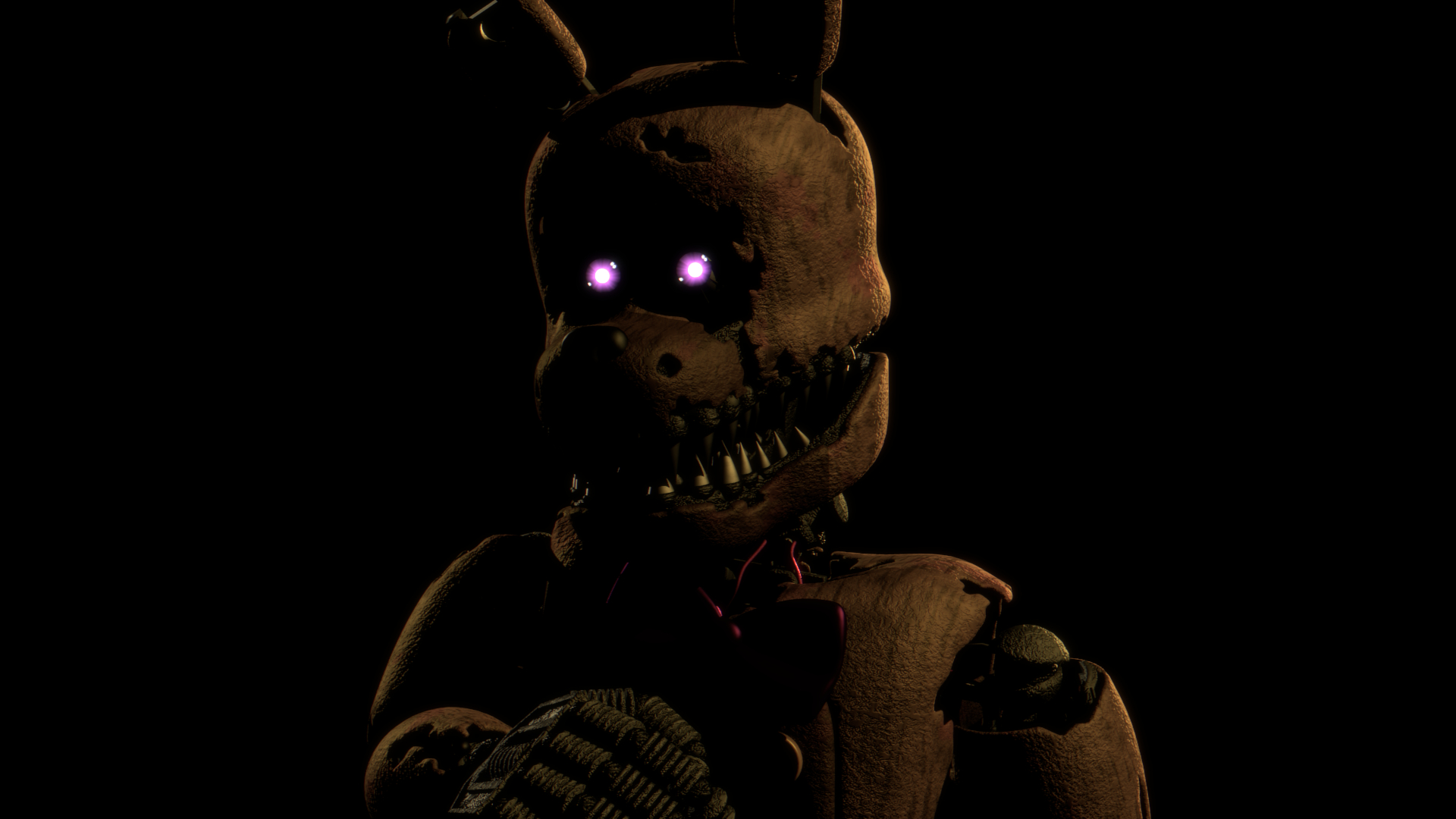 1920x1080 WIP Model Of U TheDayOfPi's Nightmare Spring Bonnie, Desktop