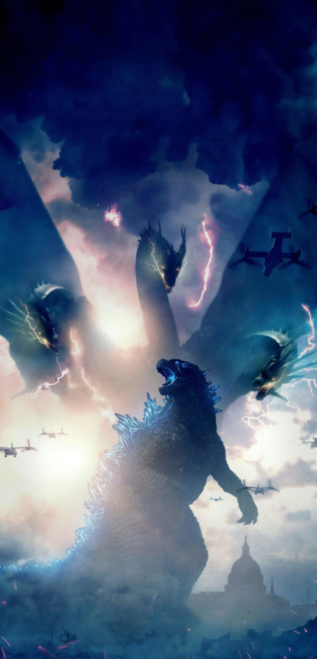 1080x2250 Godzilla King of the Monsters Movie 2019, Phone