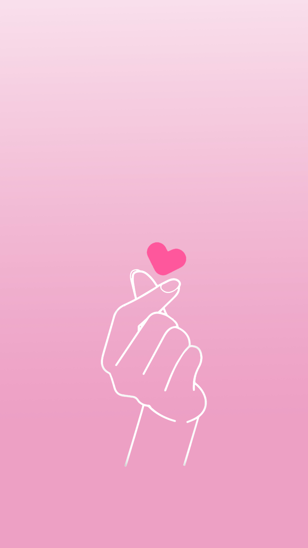 1080x1920 Wallpaper Finger Heart Rosa by Gocase, finger heart, BTS, k, Phone