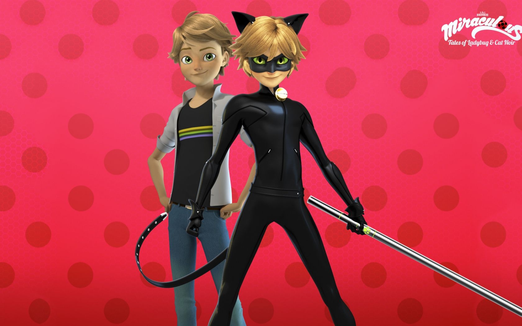 1680x1050 Free download Miraculous Tales of Ladybug Cat Noir Wallpaper and Background [2560x1440] for your Desktop, Mobile & Tablet. Explore Miraculous Wallpaper. Miraculous Wallpaper, Miraculous Ladybug Wallpaper, Miraculous Ladybug TV Show Wallpaper, Desktop