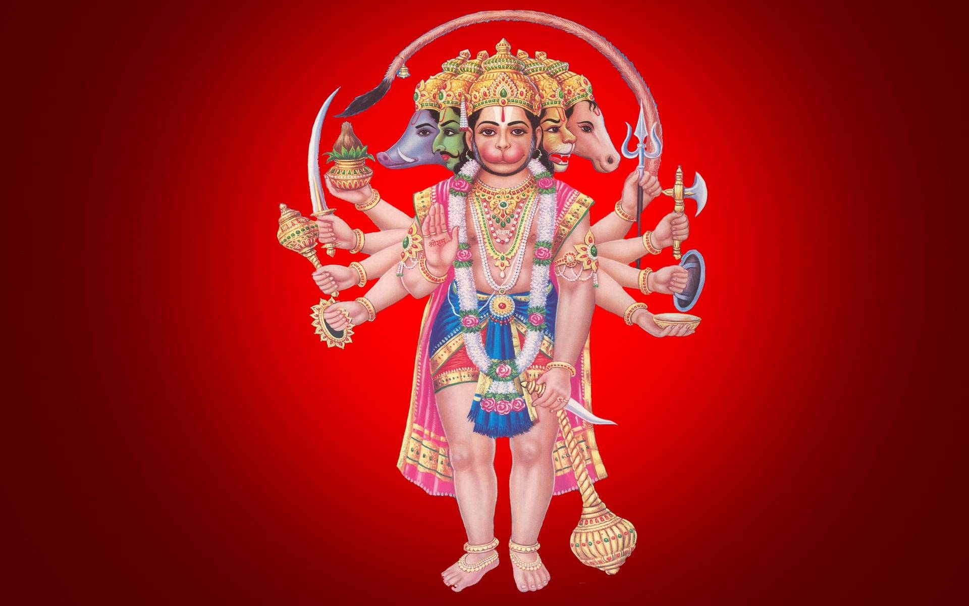 1920x1200 Panchmukhi Hanuman Full Size. Lord Hanuman. Latest Desktop Wallpaper, Desktop