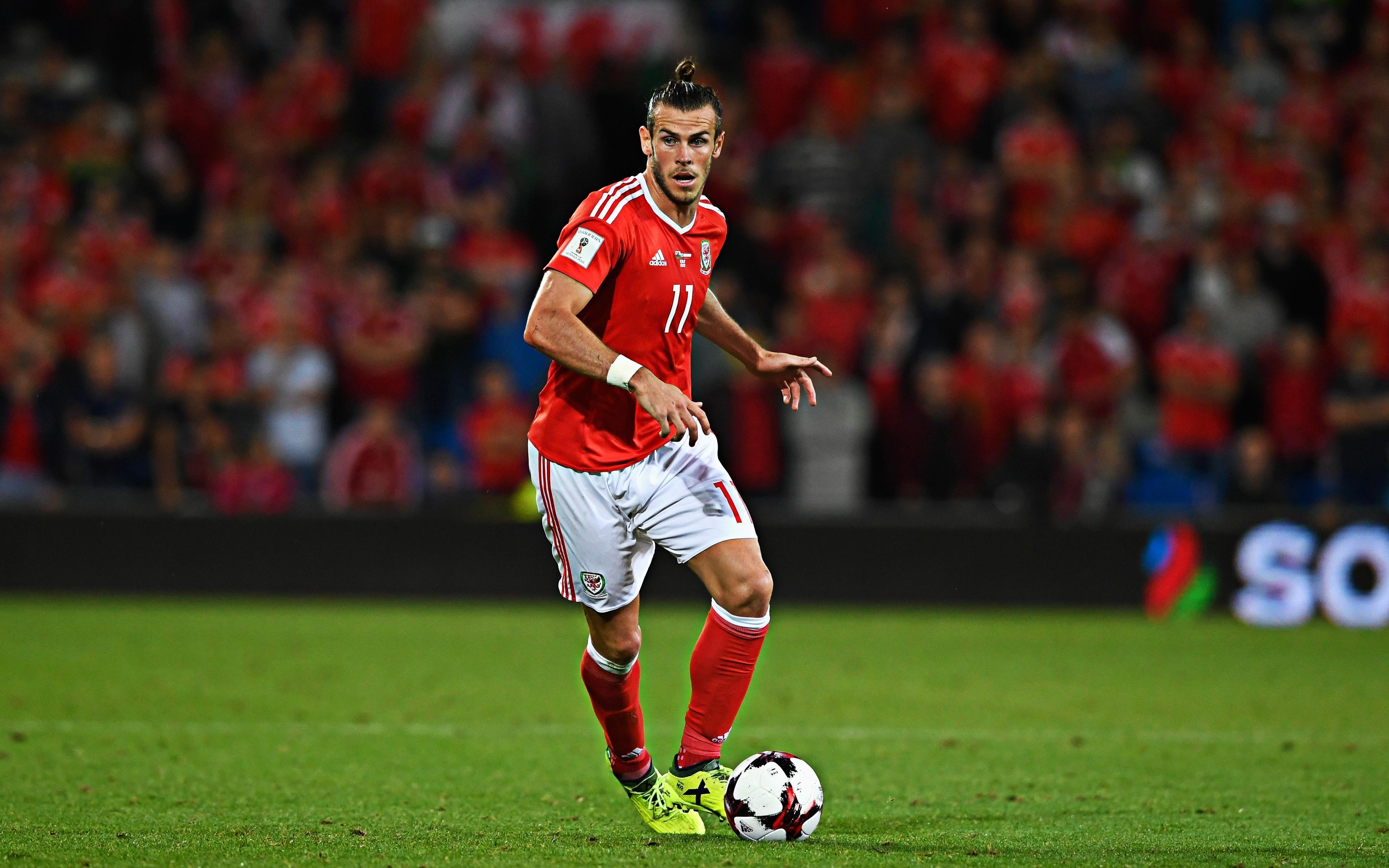3840x2400 Download wallpaper Gareth Bale, 4k, Wales national football team, Desktop
