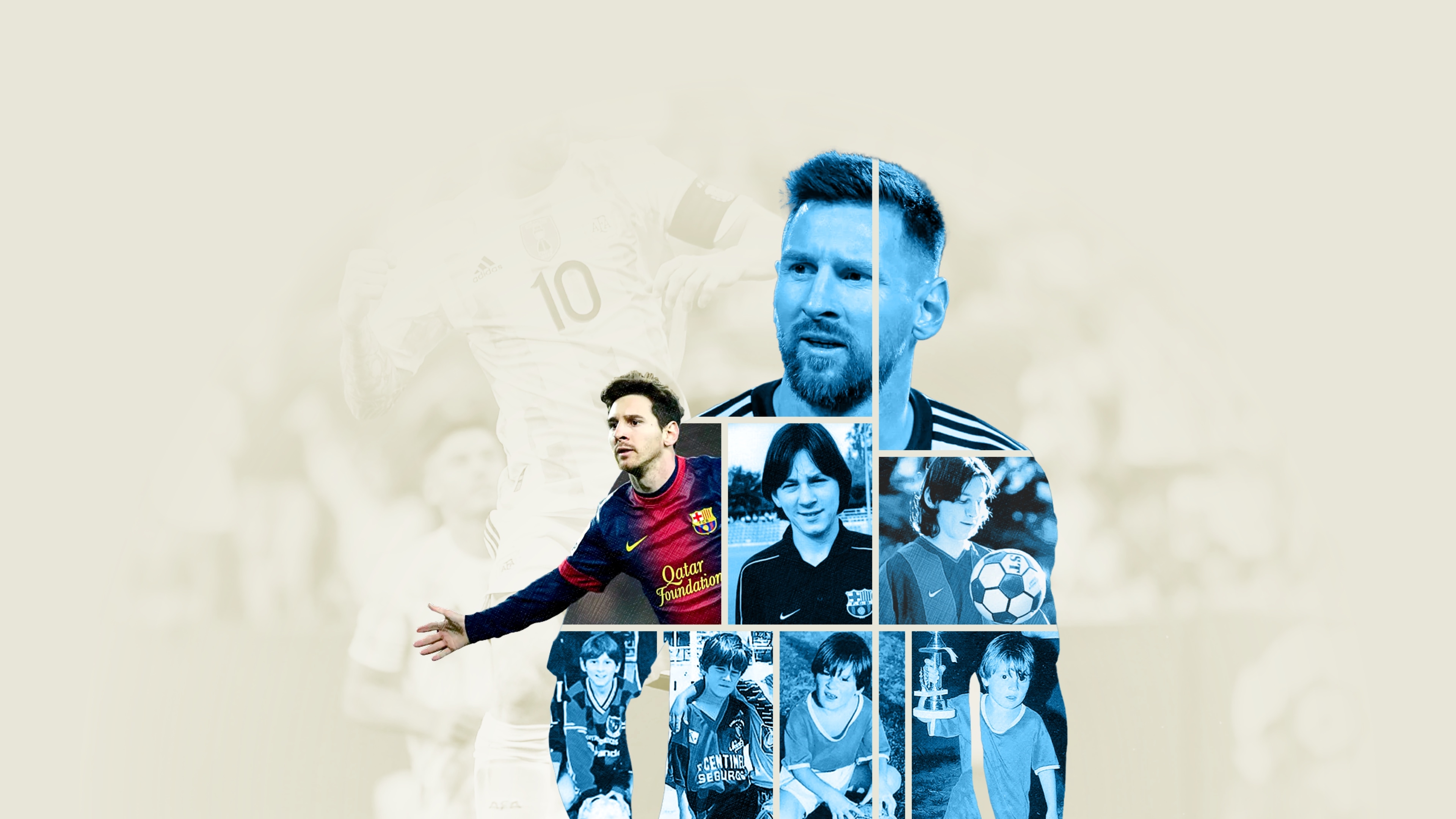 3840x2160 Lionel Messi, the little boy who became the greatest in history, Desktop