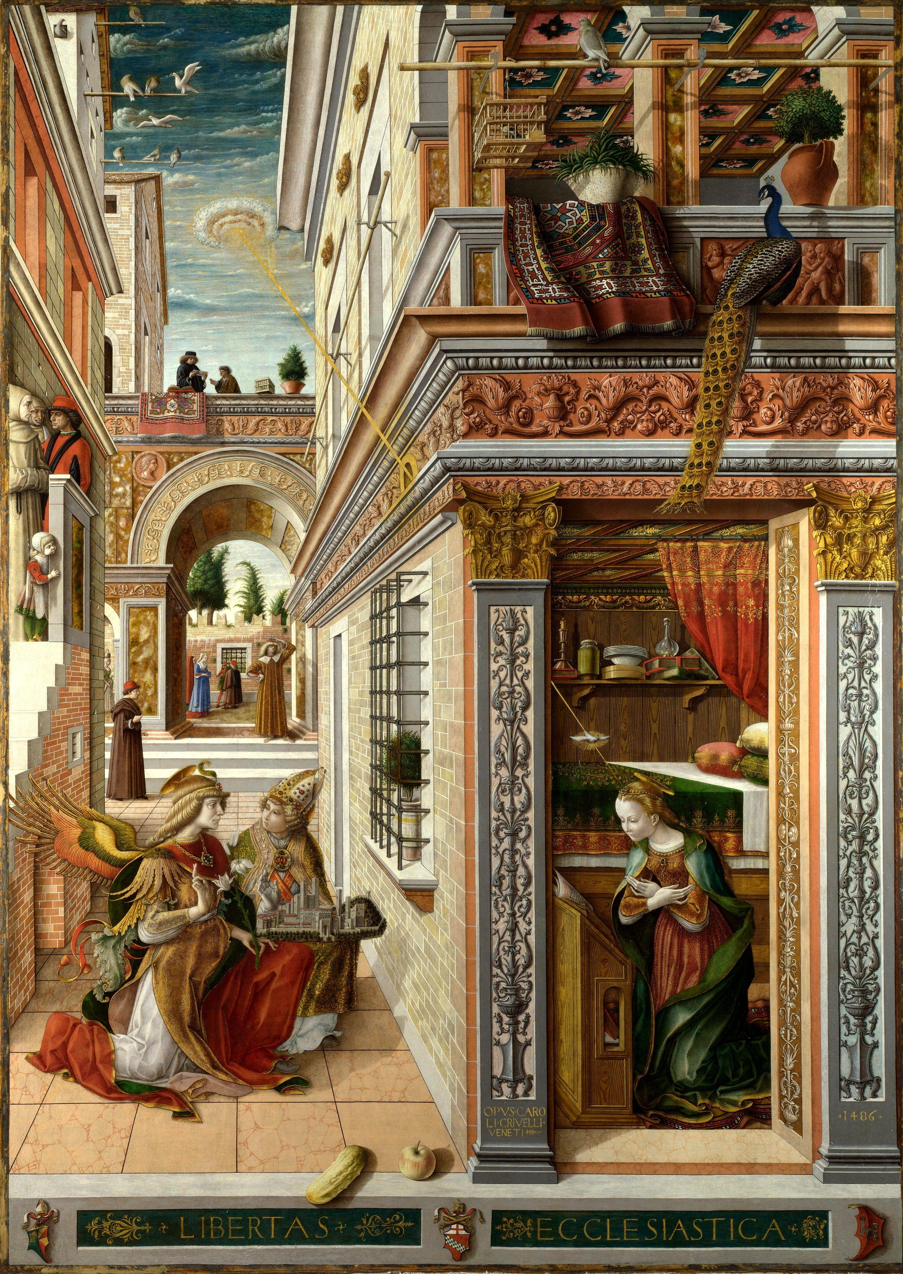 3000x4230 Wallpaper, painting, window, portrait display, interior design, mural, Carlo Crivelli, renaissance, ART, ancient history, modern art, Phone