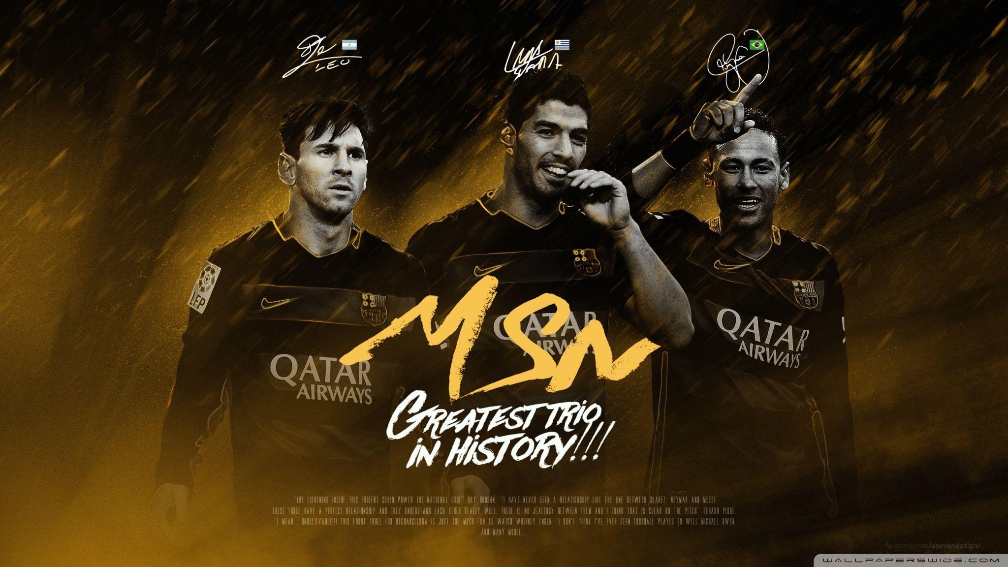 2050x1160 MSN messi suarez neymar HD desktop wallpaper, High Definition, Desktop