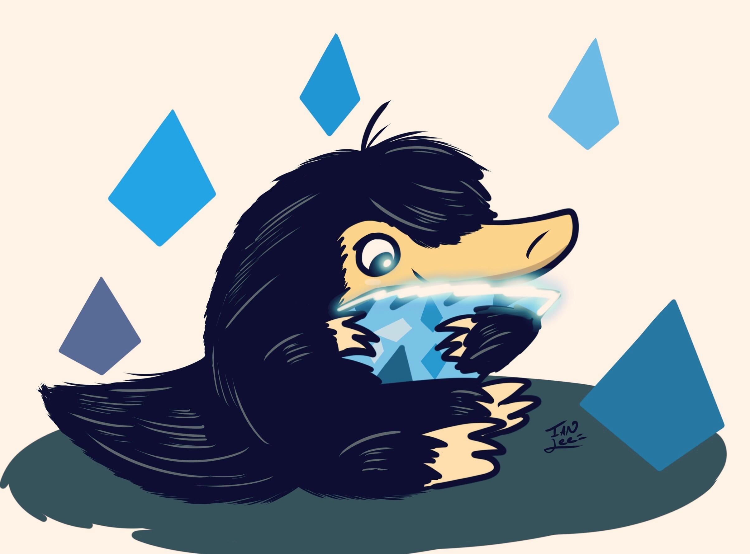 2410x1780 Niffler found a shiny, Desktop