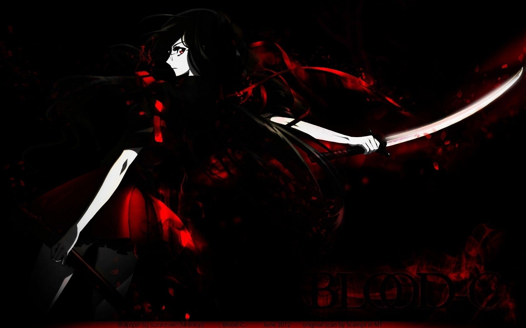 1680x1050 Anime Black And Red, Desktop