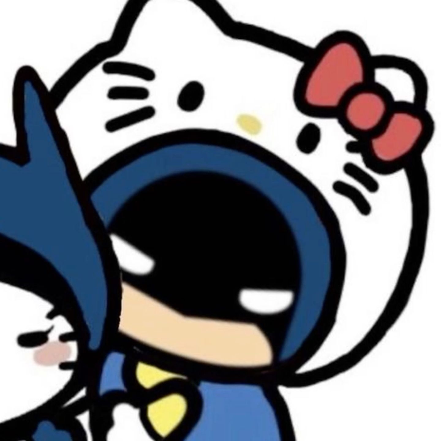 1440x1440 Batman + Hello Kitty Pfp 2 2 In 2023. Hello Kitty Picture, Kitty Drawing, Hello Kitty Drawing, Phone