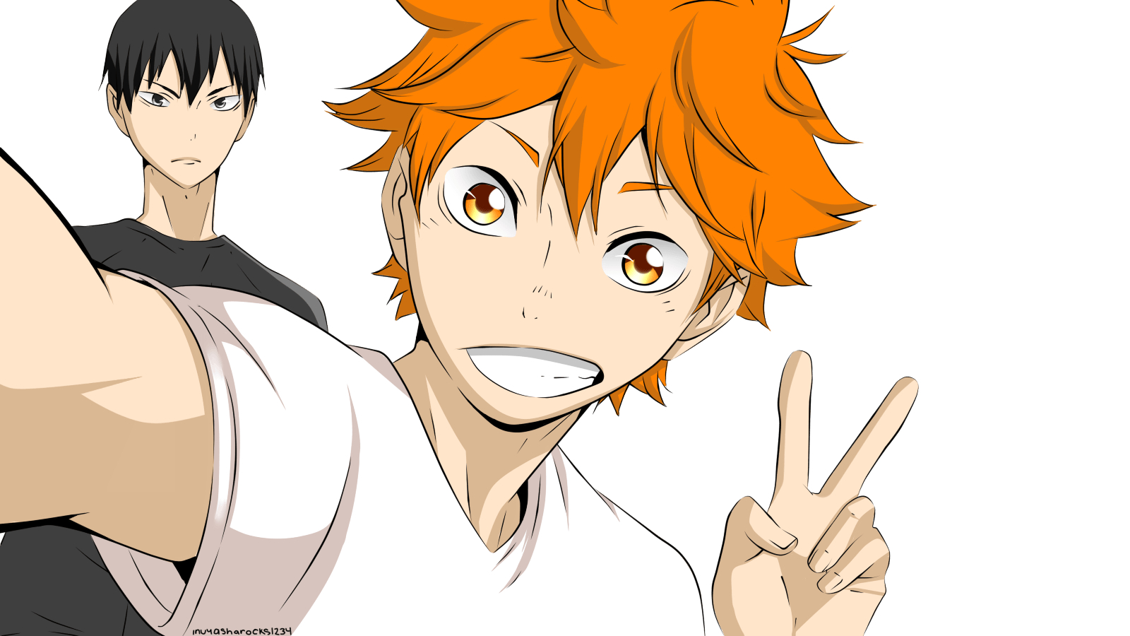 1600x900 Hinata drawing, Desktop