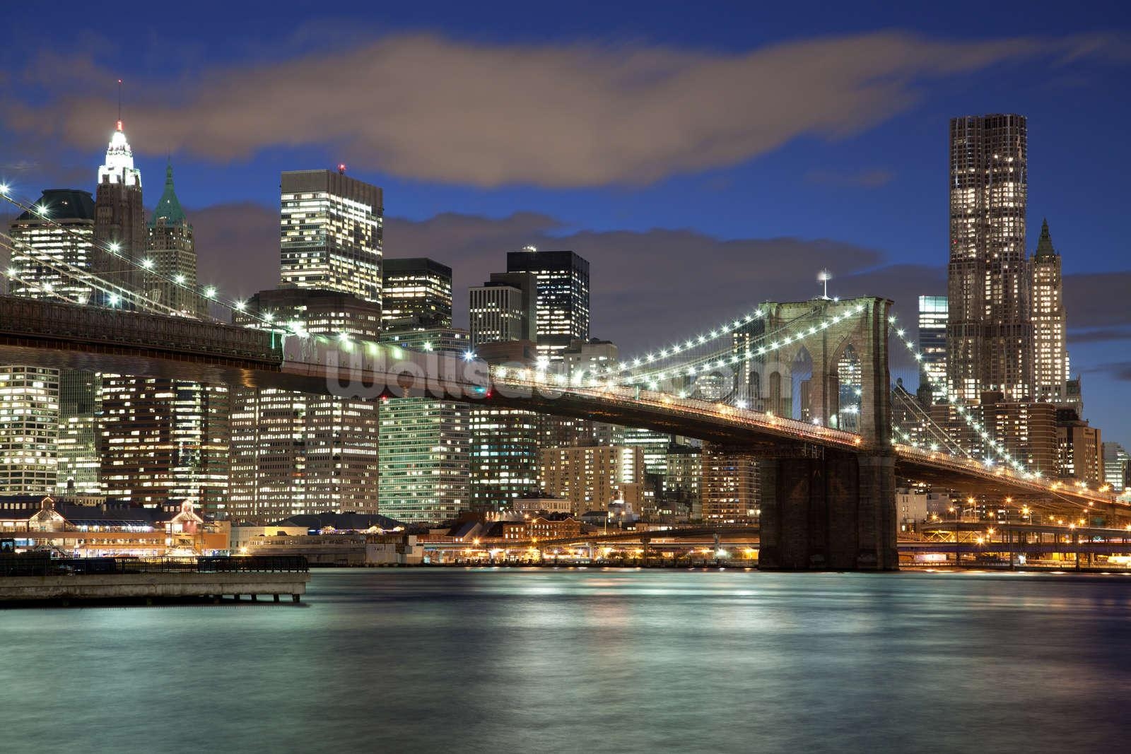 1600x1070 NY Brooklyn Bridge Wallpaper Mural, Desktop