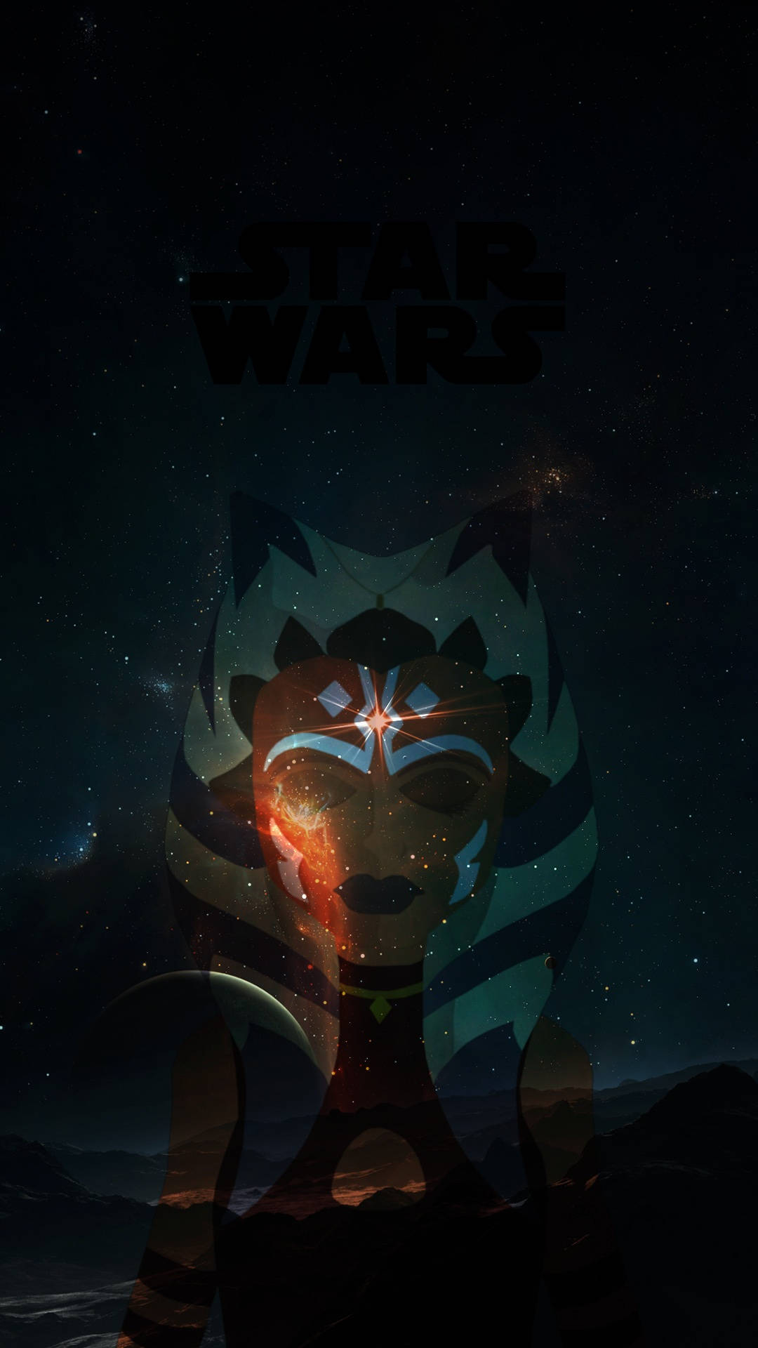 1080x1920 Download Ahsoka Tano Surrounded By Stars Wallpaper, Phone