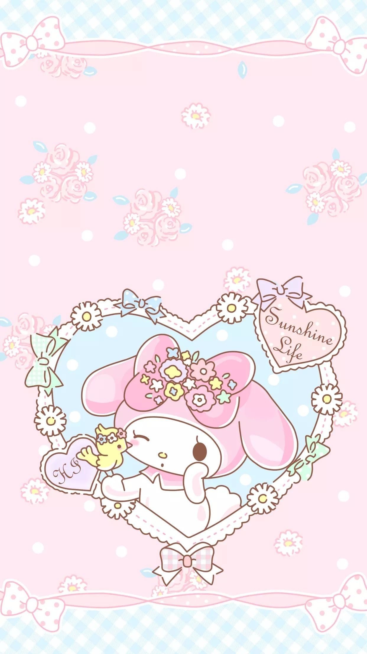 1250x2210 1242x Sanrio Wallpaper, My Melody Wallpaper, Kawaii Melody Pastel Background HD Wallpaper, Phone