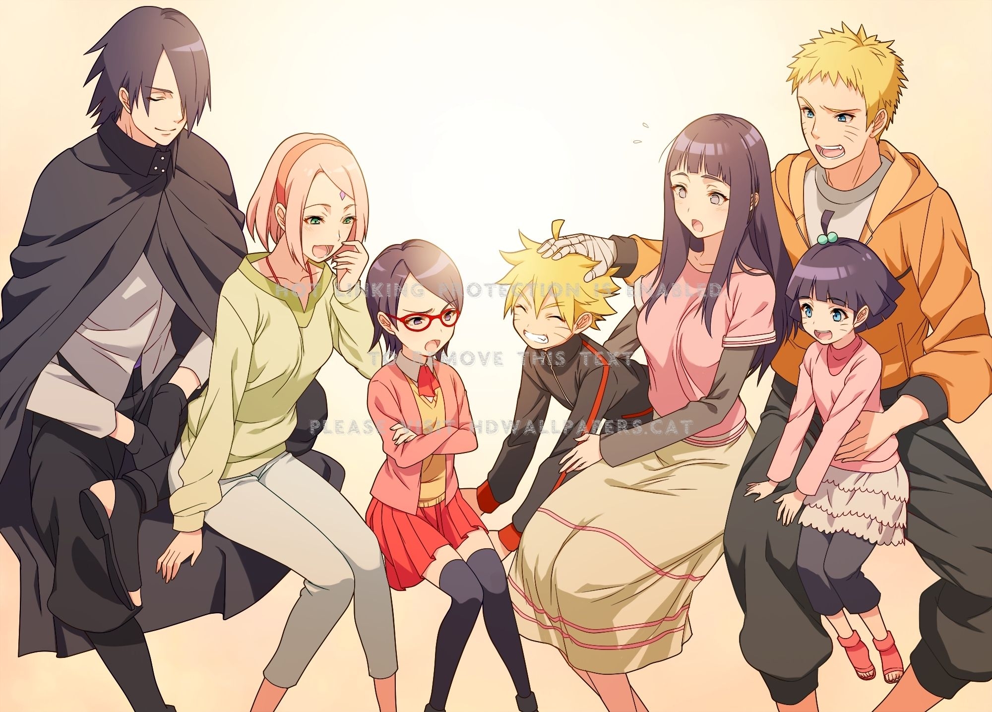 2000x1440 big family sakura naruto uchiha friends, Desktop