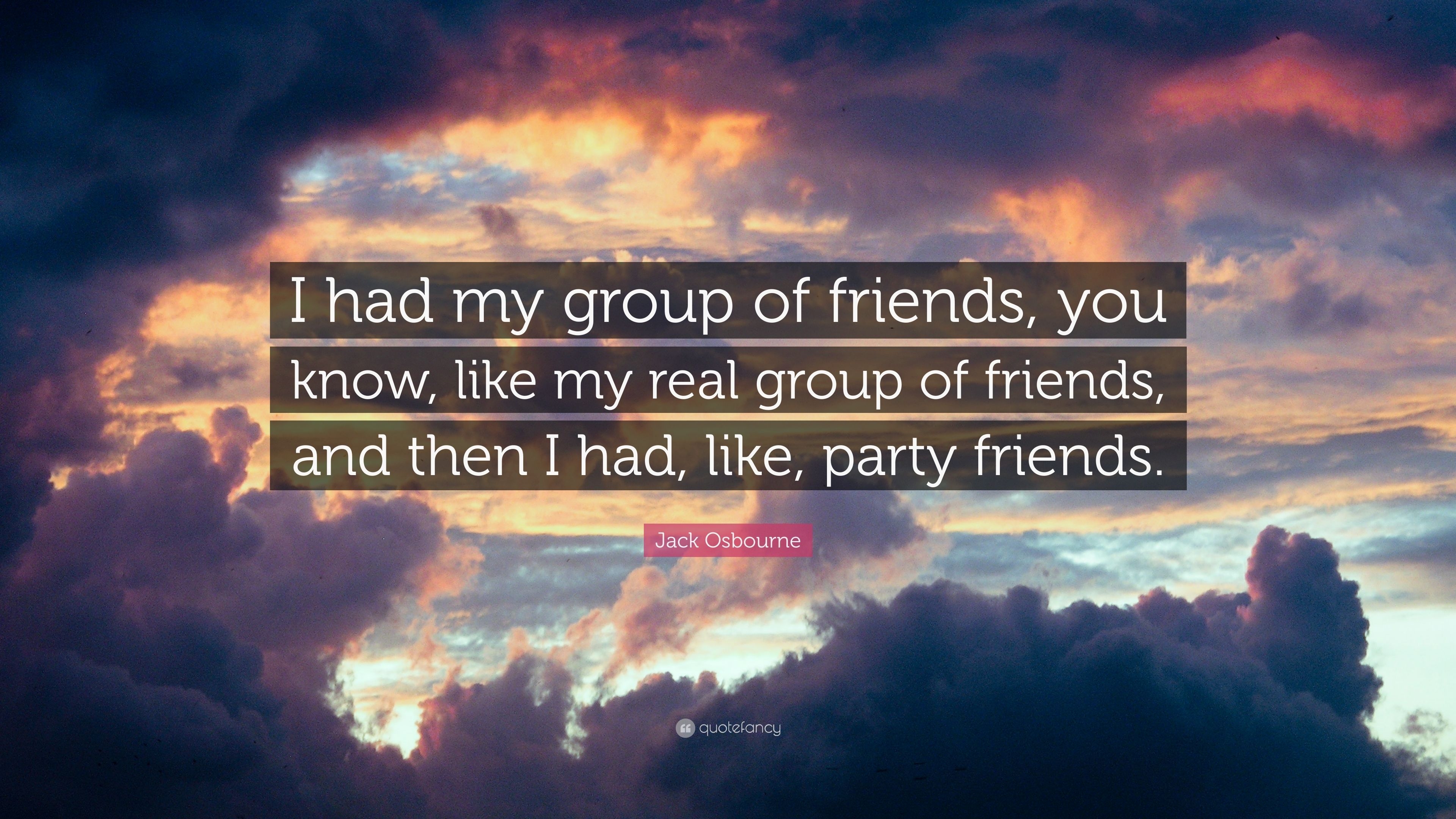 3840x2160 Jack Osbourne Quote: “I had my group of friends, you know, like my, Desktop