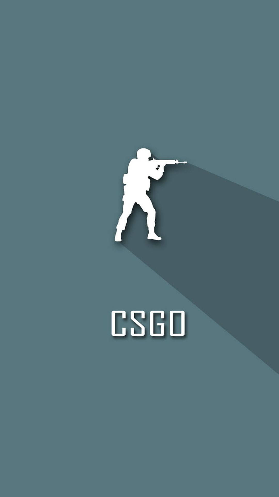 1080x1920 Download Striking Blue Minimalist CS: GO iPhone Wallpaper, Phone