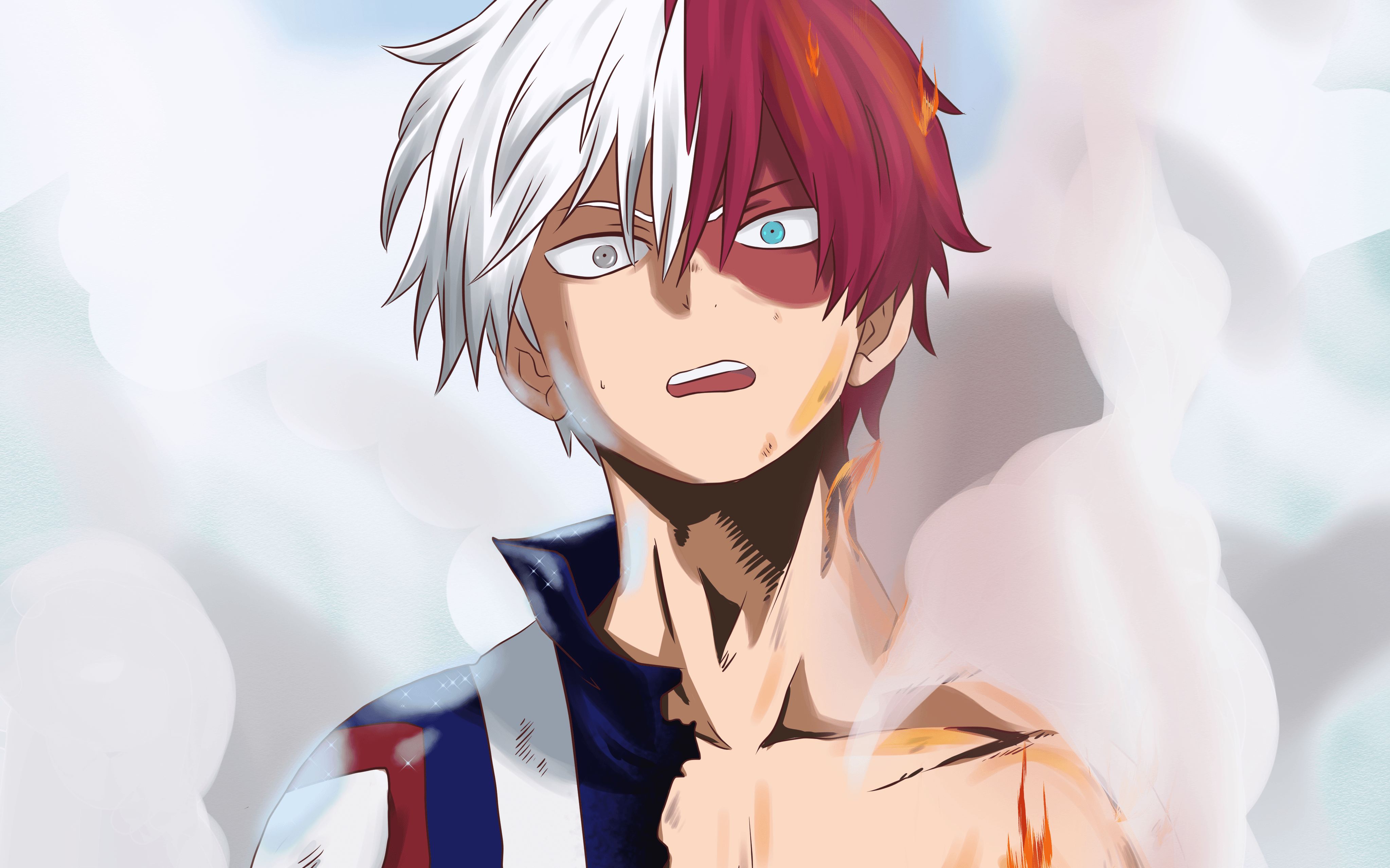 4100x2560 Shouto Todoroki HD Wallpaper. Hintergründe, Desktop