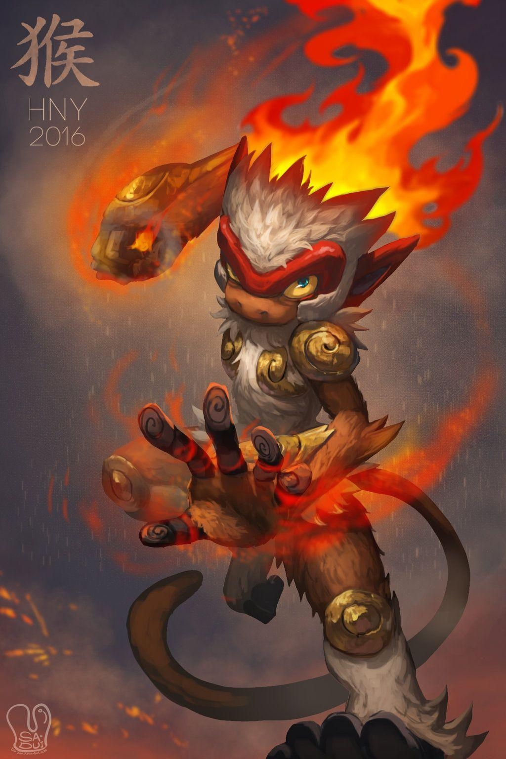 1030x1540 Infernape Happy New Year By Sa Dui Com On, Phone