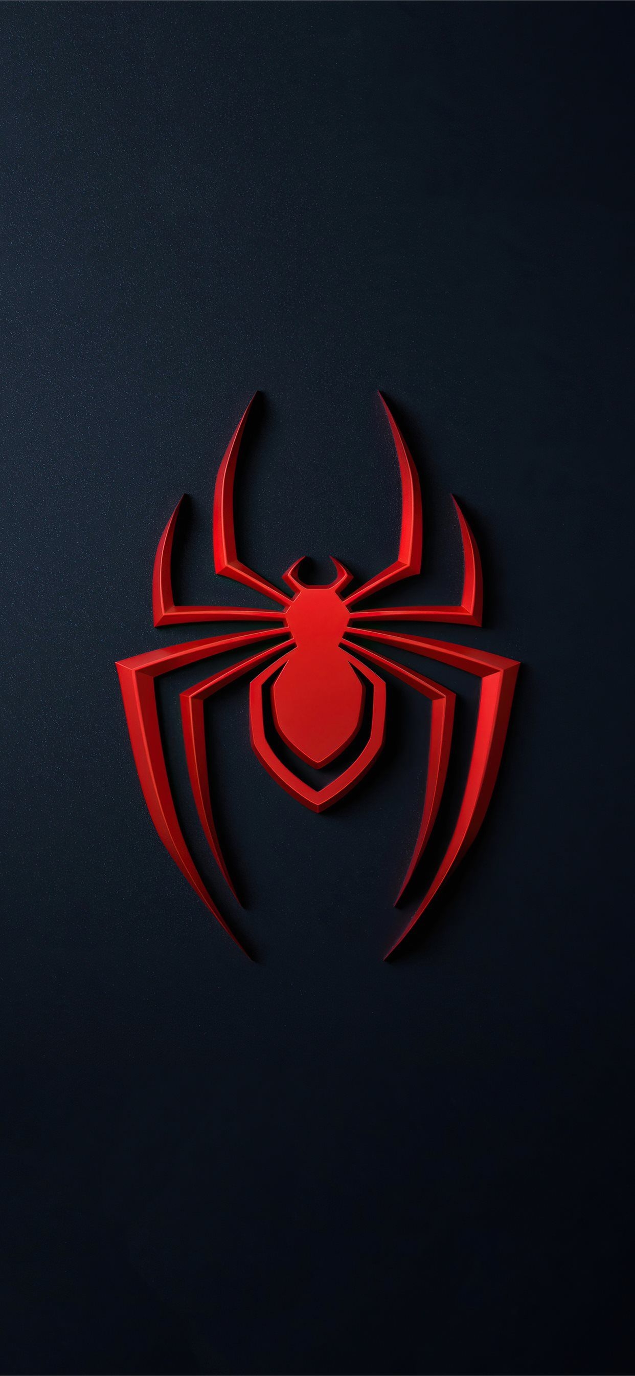 1250x2690 spider man miles morales logo 4k iPhone X Wallpaper Free Download, Phone