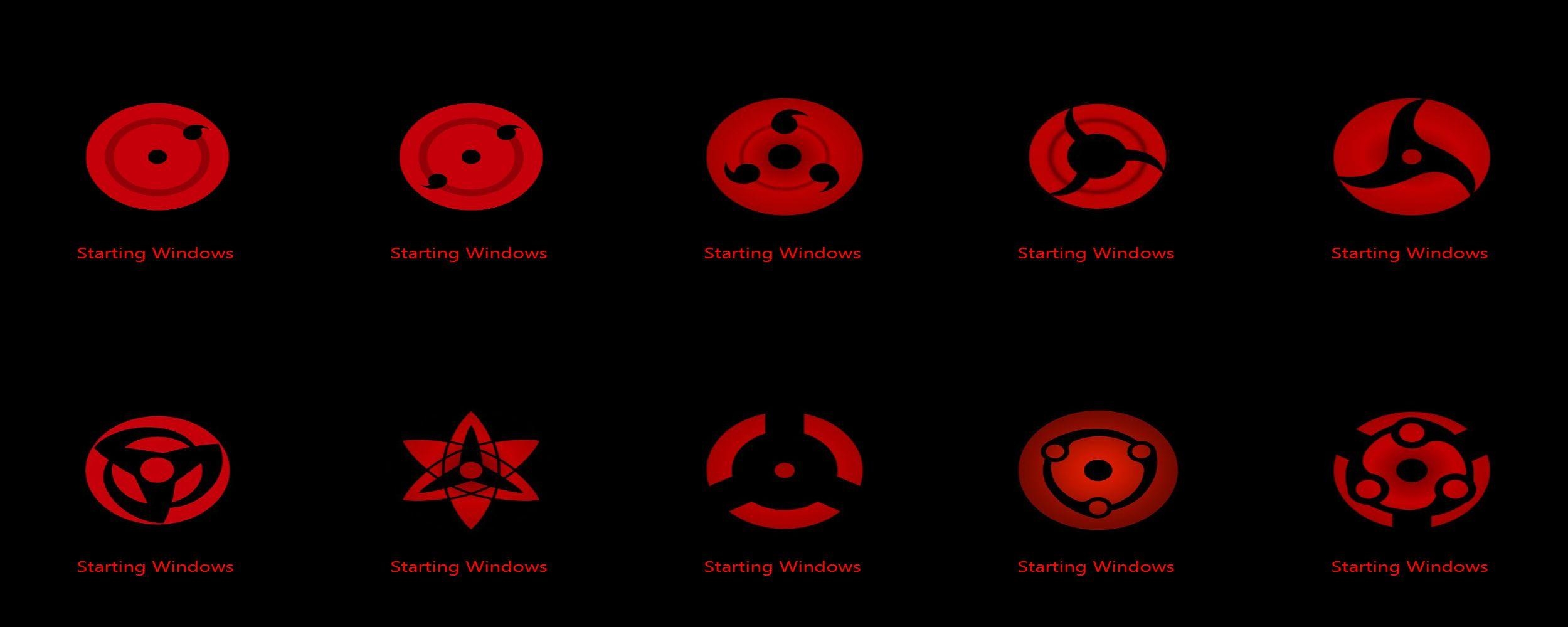 2500x1000 Sharingan Eye Boot Screen, Dual Screen