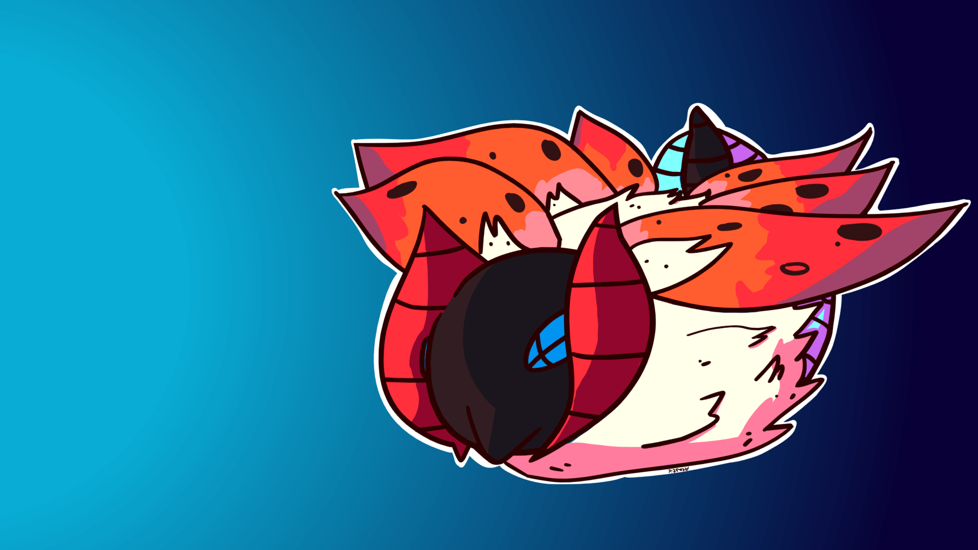 1920x1080 Cute Volcarona :3, Desktop