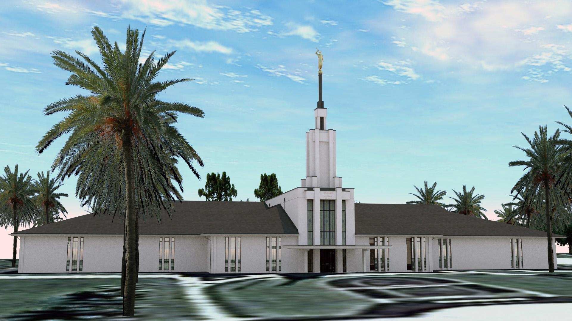 1920x1080 Nuku'alofa Tonga TempleD LDS Temples, Desktop